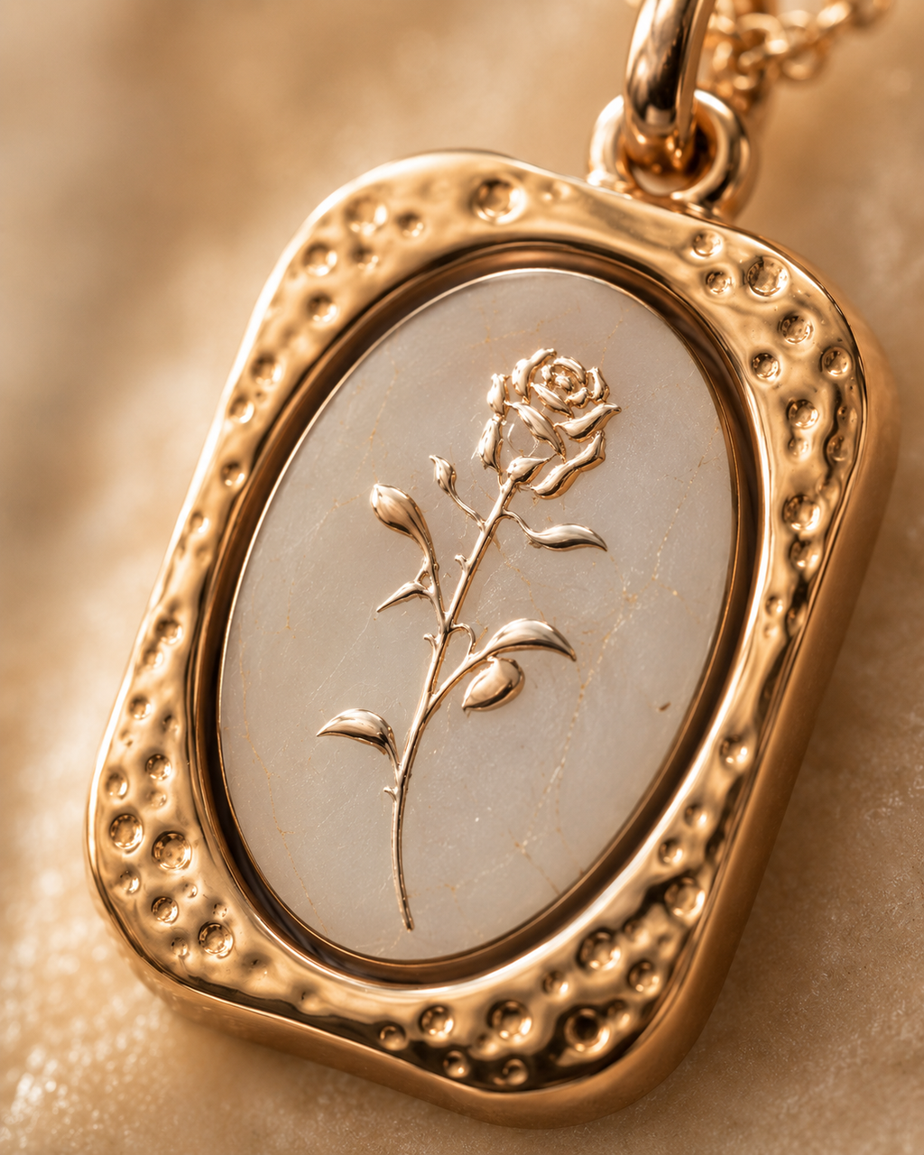 The Rose Medallion Pendant Necklace