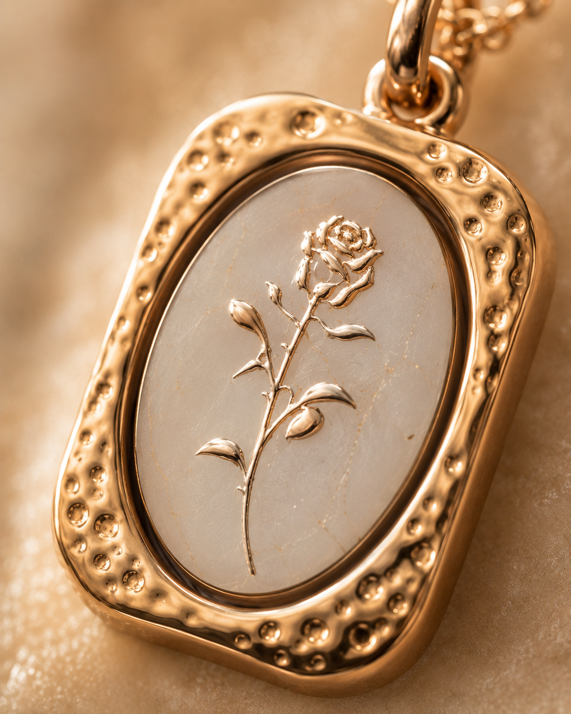 The Rose Medallion Pendant Necklace
