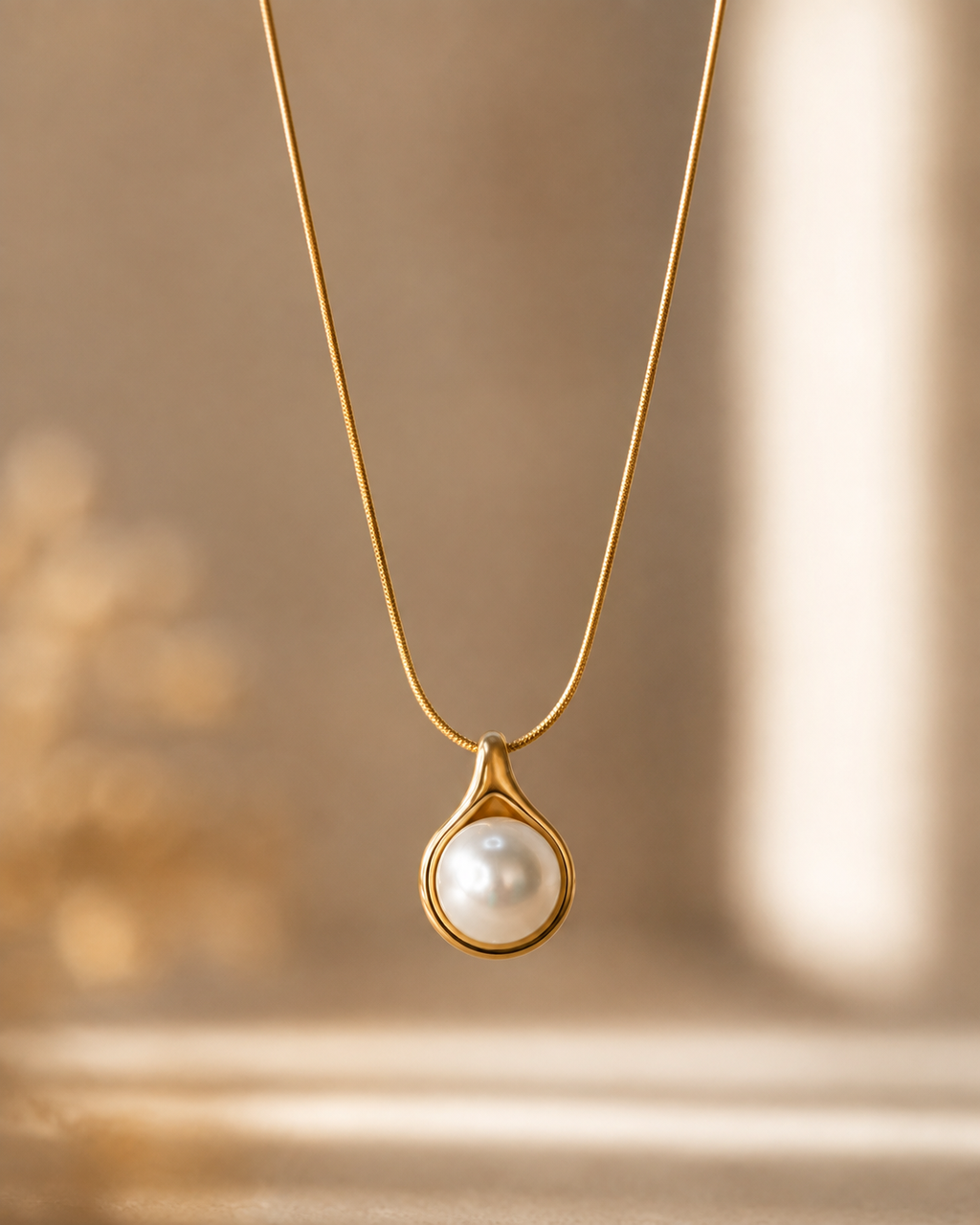 The Pearl Teardrop Necklace