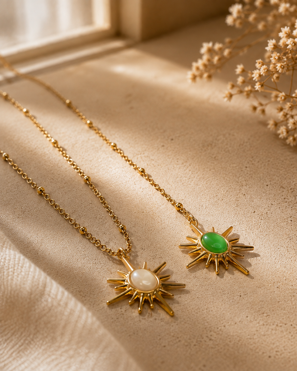The Sunburst Ivory Pendant Necklace