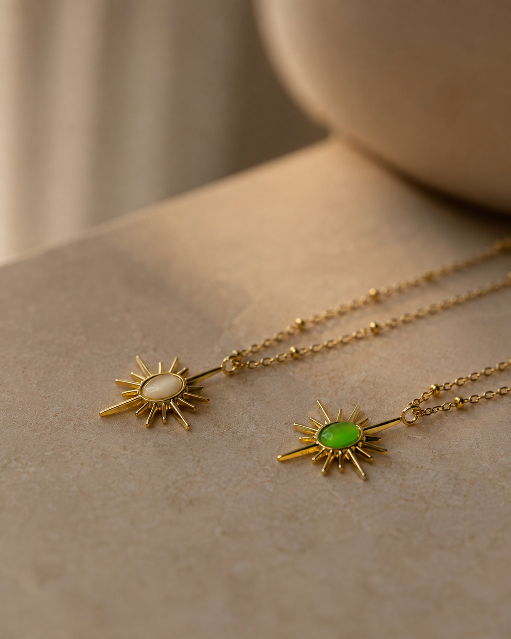 The Sunburst Ivory Pendant Necklace