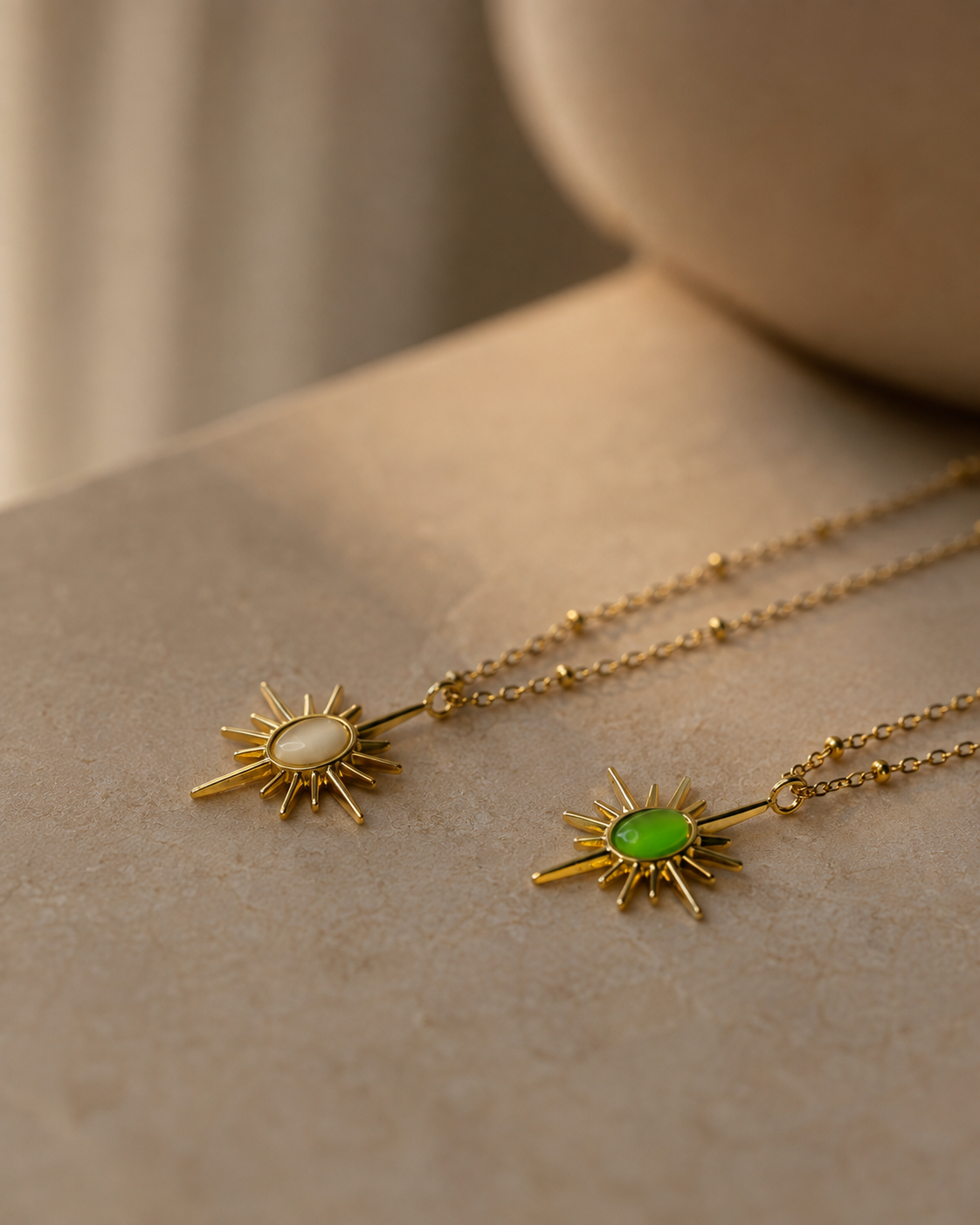 The Sunburst Ivory Pendant Necklace