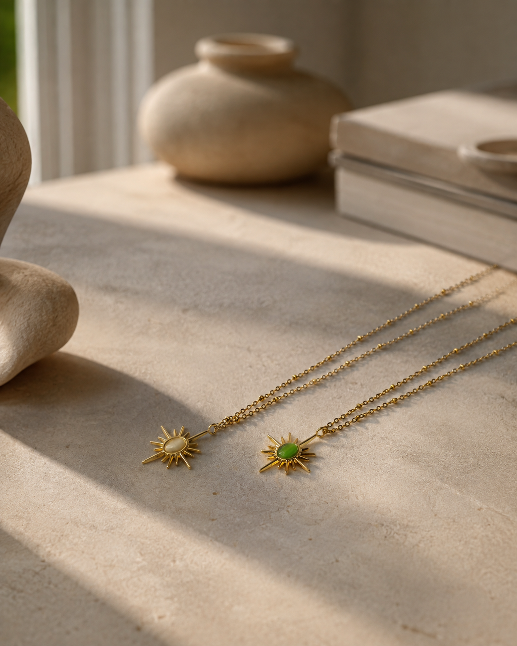 The Sunburst Ivory Pendant Necklace