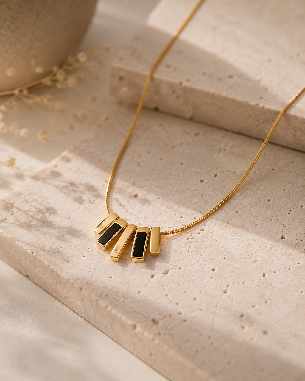 The Noir Arc Necklace