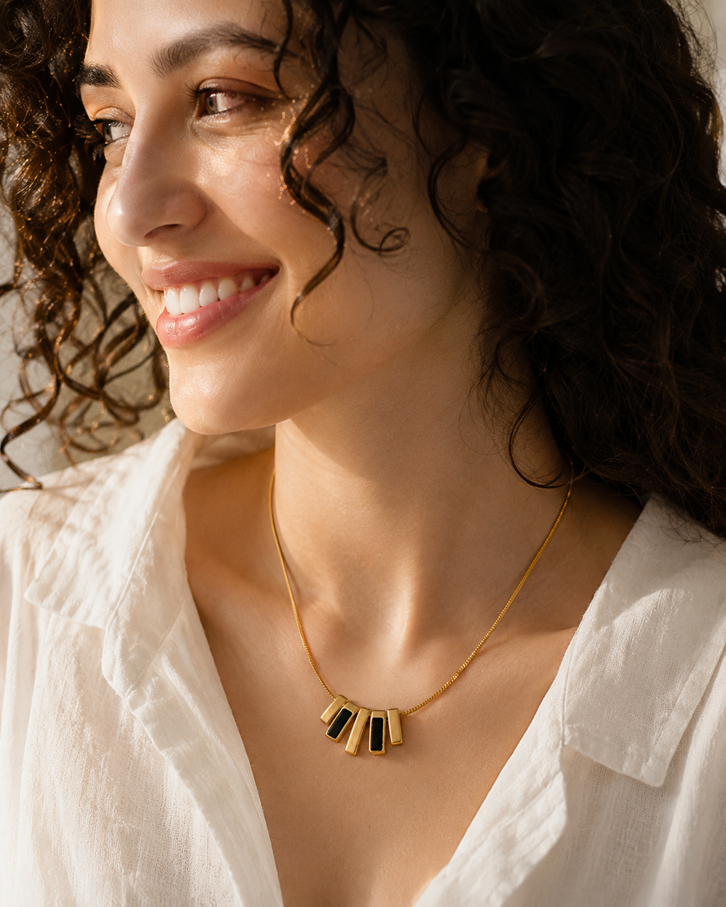 The Noir Arc Necklace