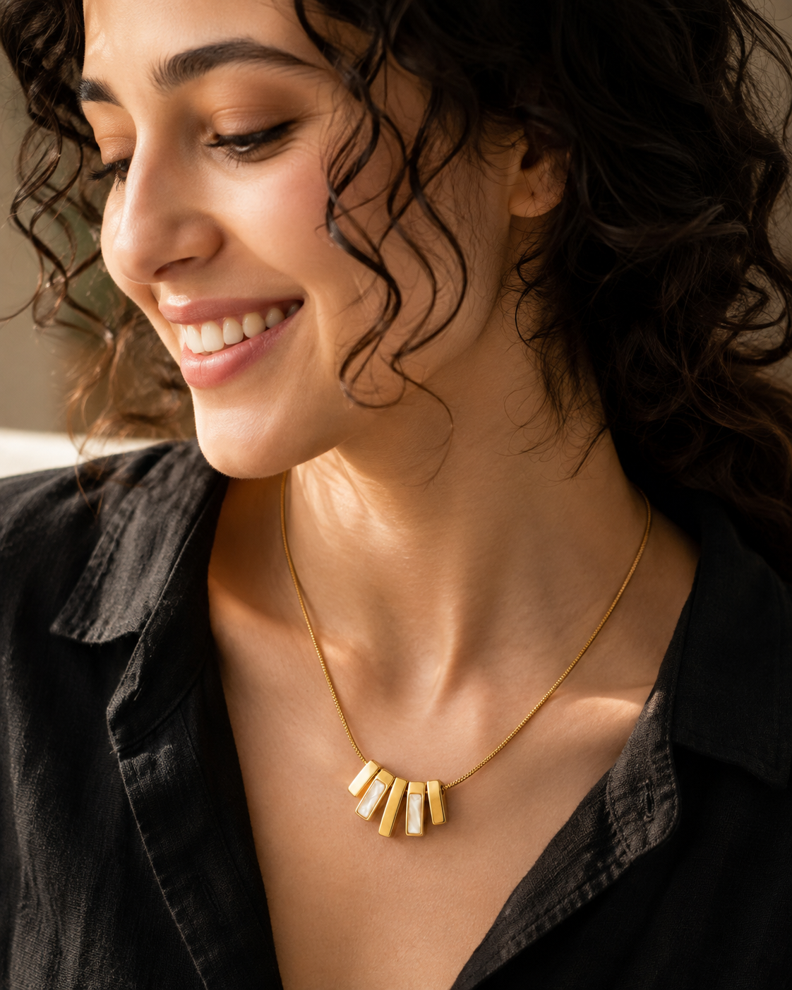 The Noir Arc Necklace