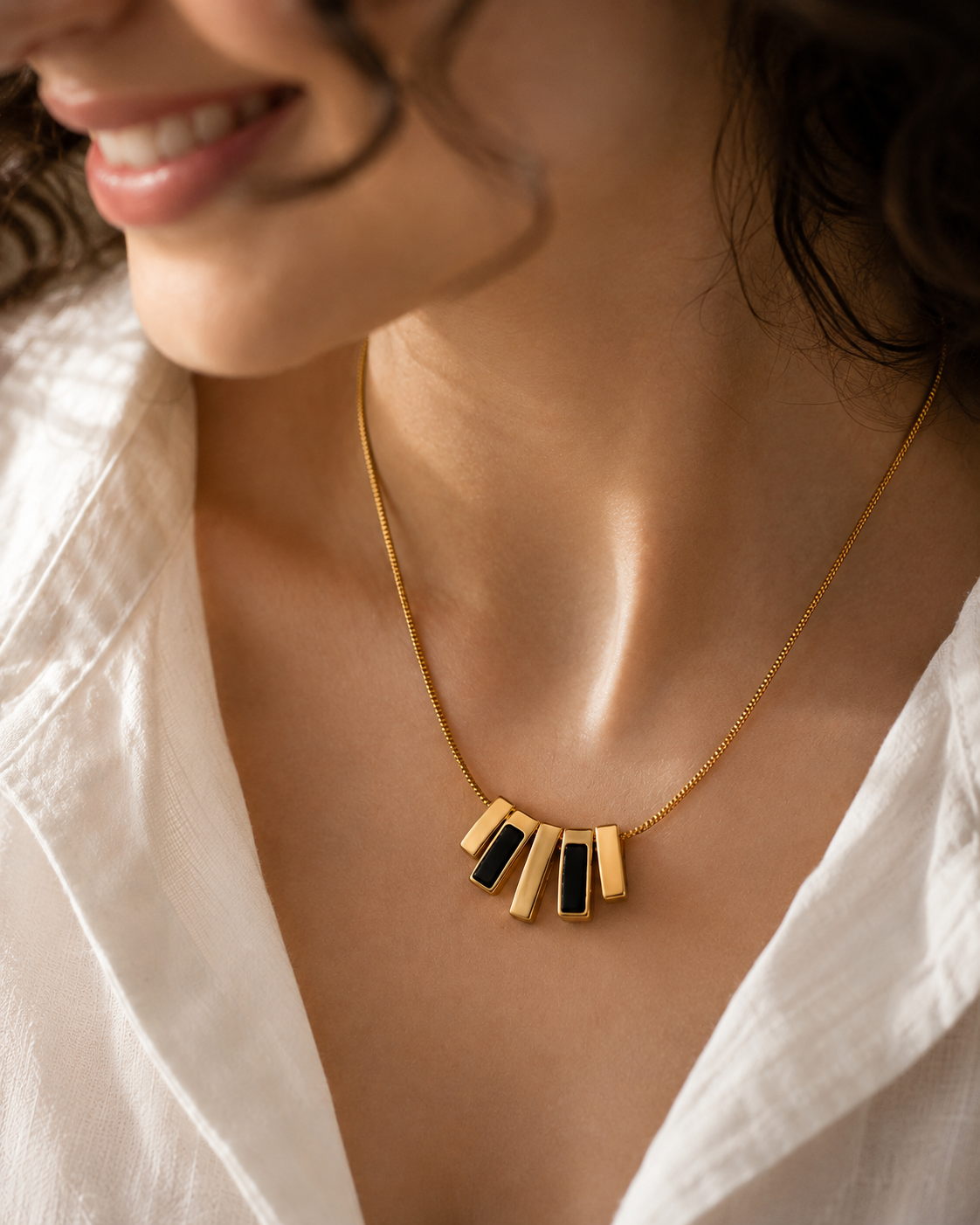 The Noir Arc Necklace