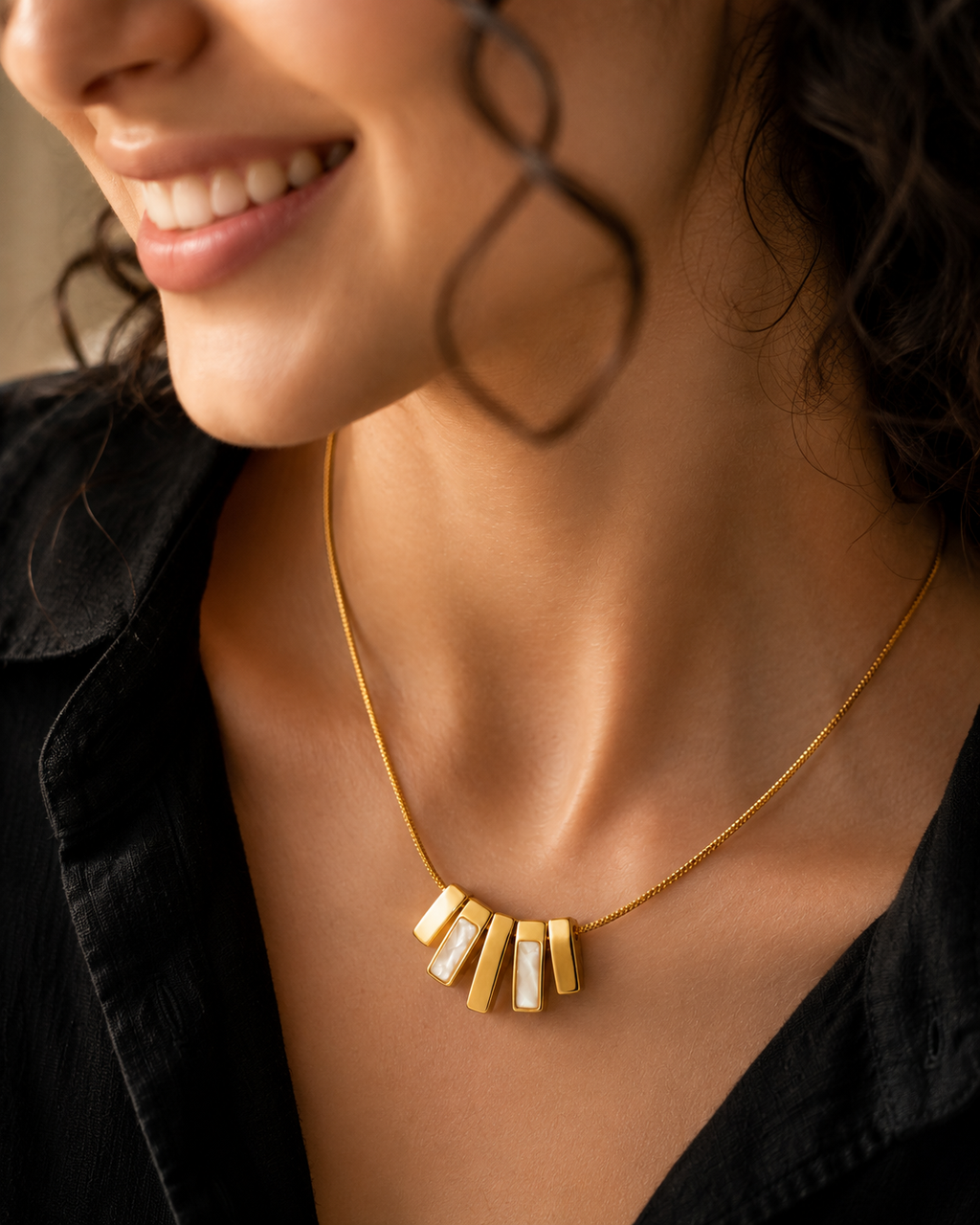 The Noir Arc Necklace