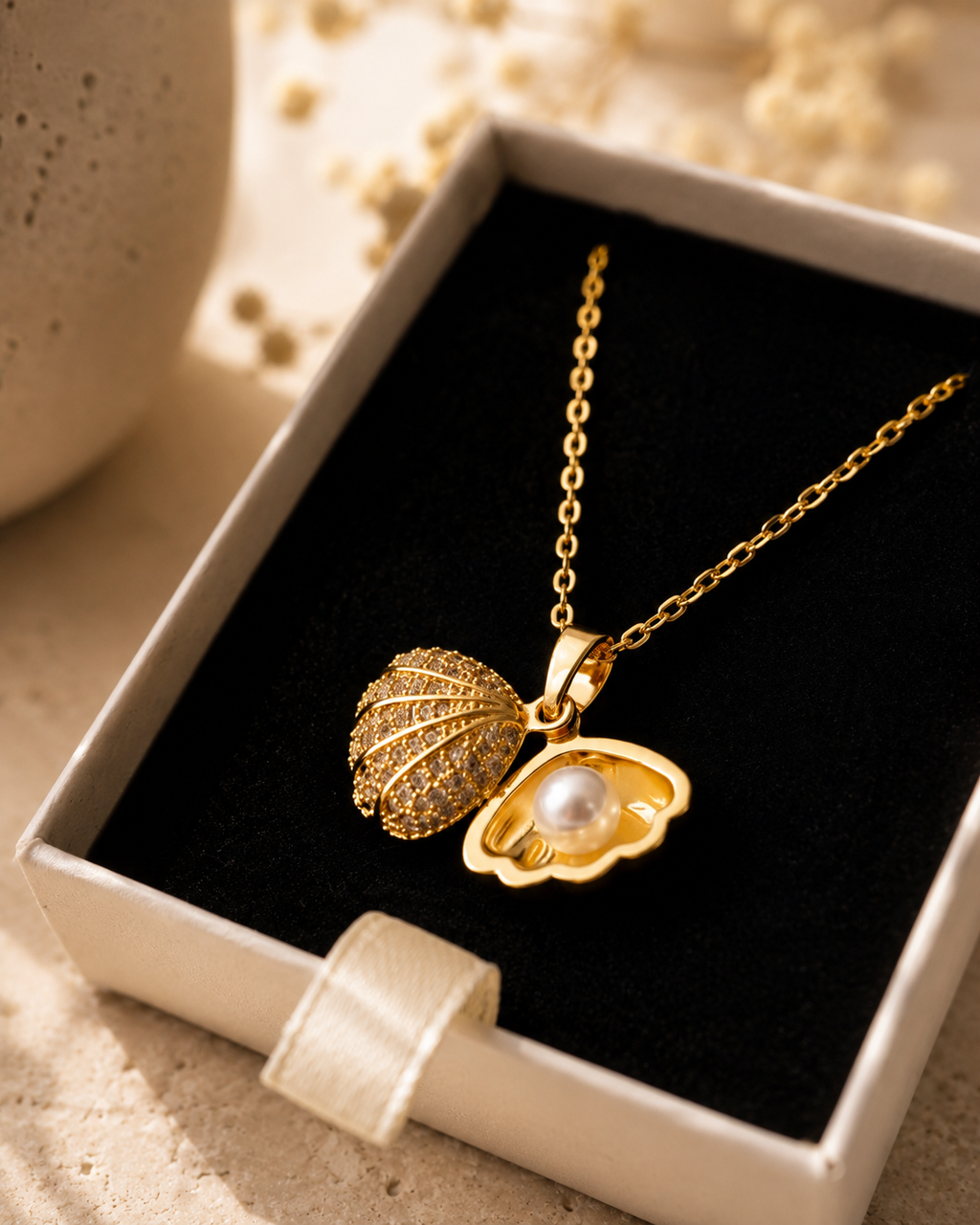 The Shell & Pearl Necklace