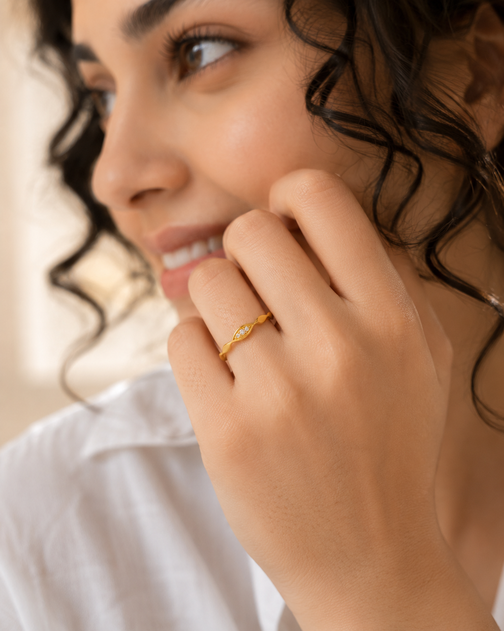 The Trinity Swirl Ring