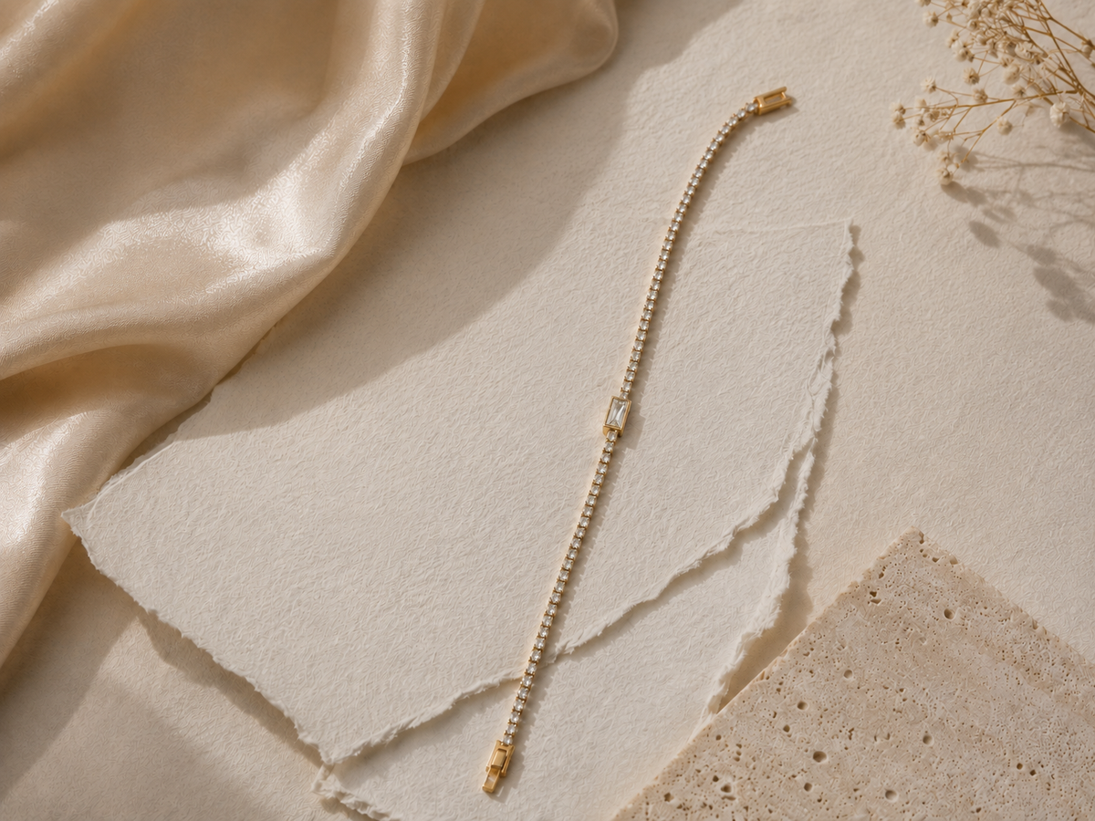 The Baguette Cut Tennis Bracelet