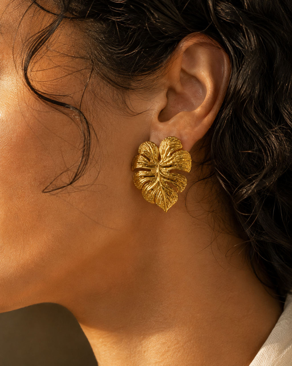 The Monstera Leaf Earrings