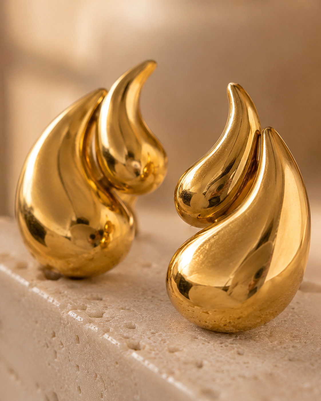 The Double Raindrop Earrings