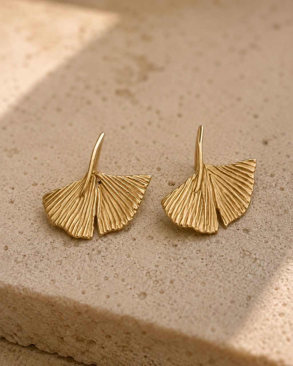 The Gingko Leaf Earrings