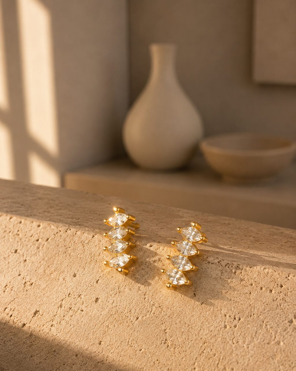 The Quadra Gem Earrings